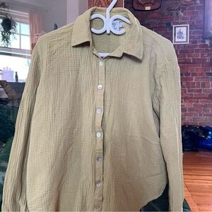 Princess Polly Olive Button-Up Shirt
